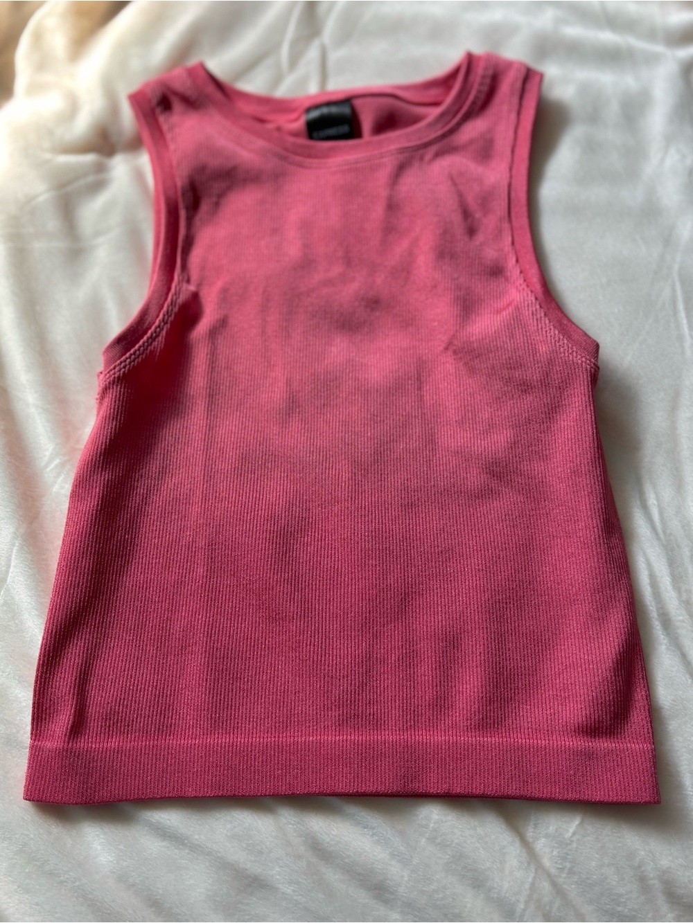 Express Coral pink Ribbed Tank - Picture 2 of 11